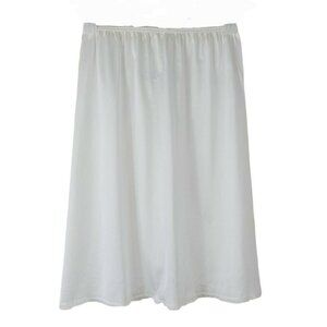 Vintage Vassarette Half Slip White Satin Size Small Style 11-122 Back Slit